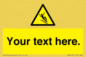 Custom Slippery Stairs Sign